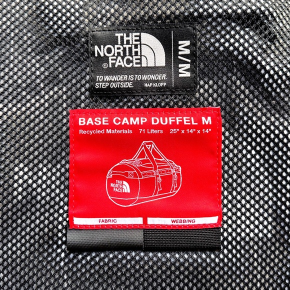 The North Face Medium Base Camp Duffel Packable Travel Backpack - TNF Black NWT - Picture 4 of 10